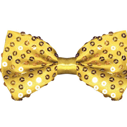 Paillettes avec nœud doré