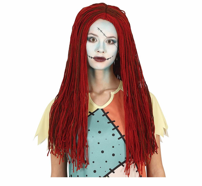 Perruque de laine rouge