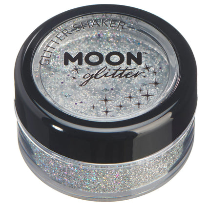 Paillettes Moon Glitter Paillettes holographiques Shakers Argent 5g