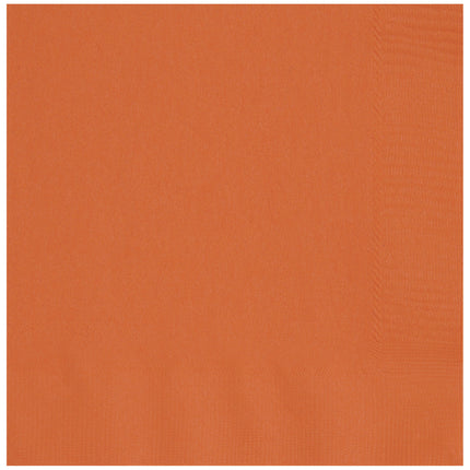 Serviettes de table orange 2 couches 33cm 20pcs