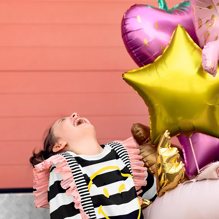 Ballon à l'hélium étoile or vide 70cm