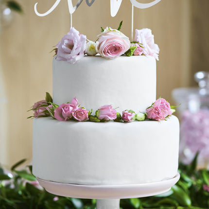 Décor de gâteau Love Silver 17cm