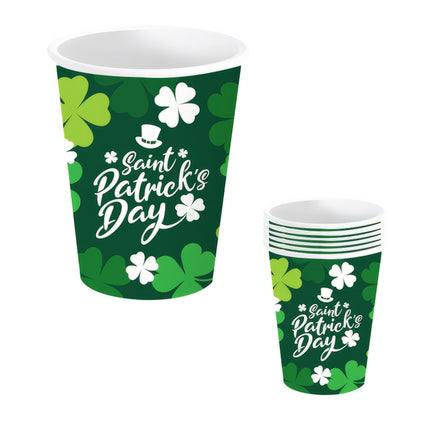 Tasses de la St Patrick 240ml 6pcs