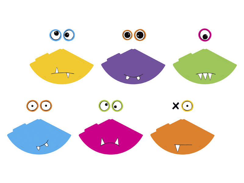 Chapeaux de fête pour monstres 16cm 6pcs