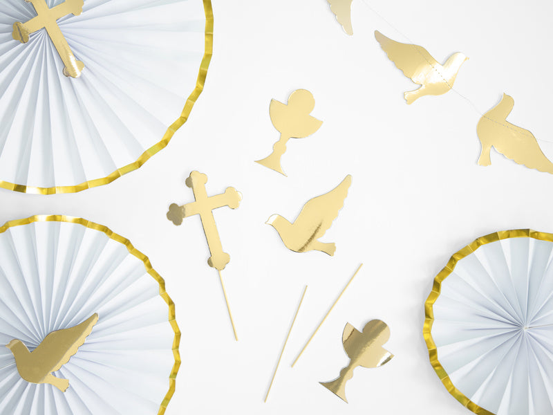 Décor de gâteau de communion 31.5cm 6pcs