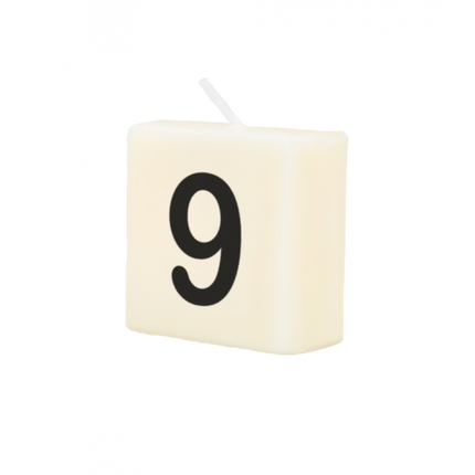 Bougie lettre 9 4cm