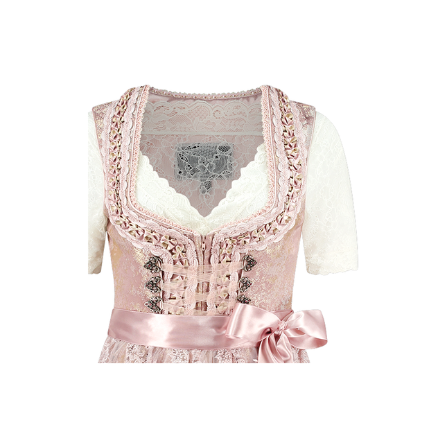 Light pink Dirndl Dress Oktoberfest Women 2 Pieces