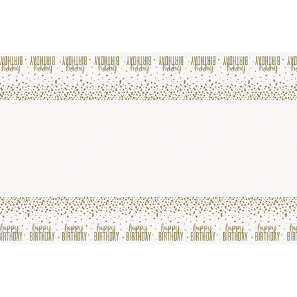 Nappe d'anniversaire Gold Confetti 2.13m