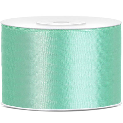 Ruban Satin Vert Menthe 50mm 25m