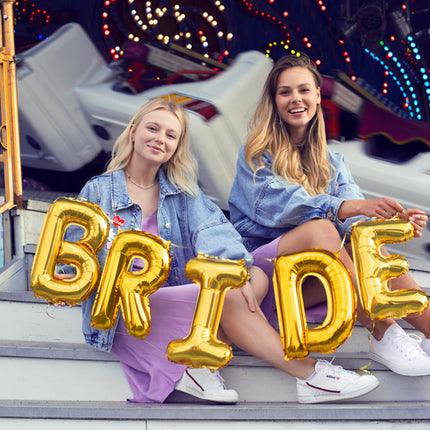 Ballon de baudruche Lettre E Or Vide 35cm