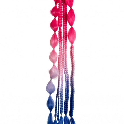 Extension de cheveux Festival Red/Soft Pink/Blue