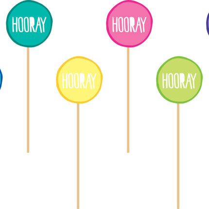 Bâtons de cocktail colorés 8pcs