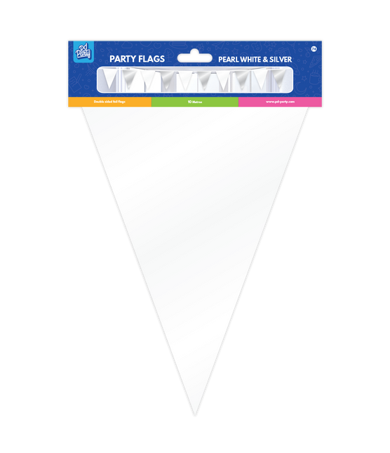 Guirlande blanche argentée métallisée 10m