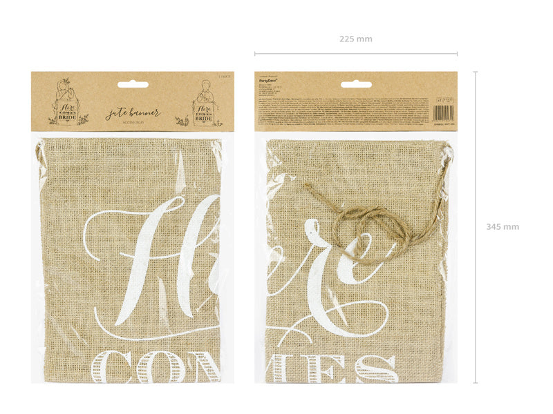 Bannière Here Comes The Bride 51cm