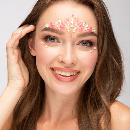 Moon Glow Bijoux de visage phosphorescents dans l'obscurité Flamant rose