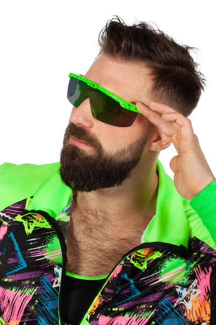 Lunettes vertes néon 80's