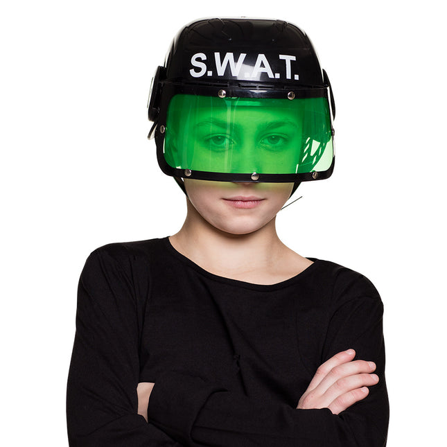 Casque pour enfants Swat Noir Vert