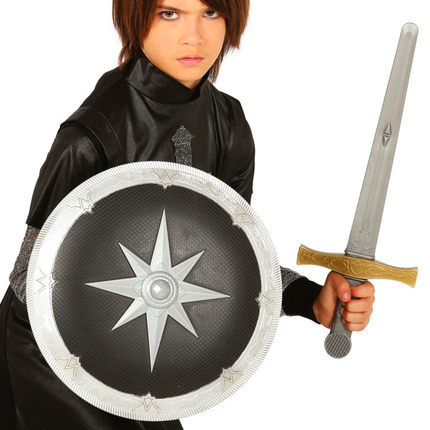 Bouclier et épée médiévaux 35cm