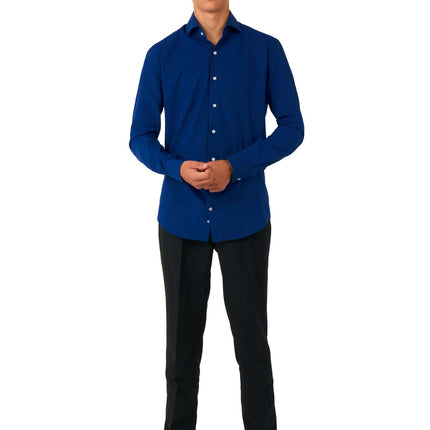 Chemise bleu foncé Garçon Ado <tc>OppoSuits</tc>
