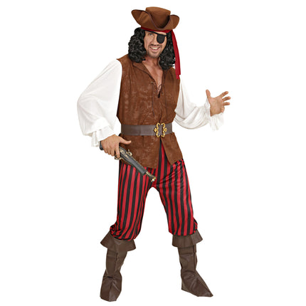 Costume de pirate Marron Rouge Hommes