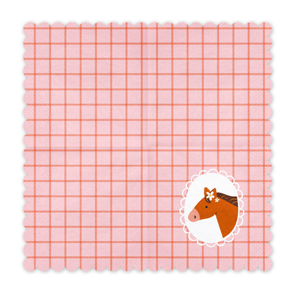 Serviettes de table cheval 33cm 12pcs