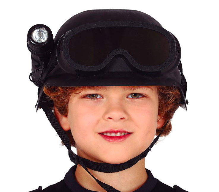 Lampe de poche pour casque Swat Enfant