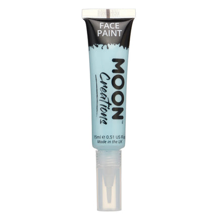 <tc>Moon Creations</tc> Peinture pour le visage avec pinceau applicateur Bleu clair 15ml