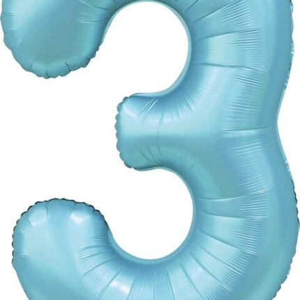 Ballon à figures bleu clair 3 ans Gloss 86cm