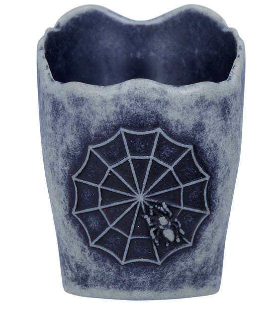 Décoration de table Halloween Bougie tête de mort 6cm