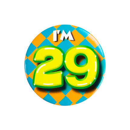 Je suis 29 Bouton 29 Années 5.5cm