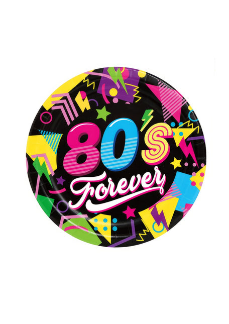 Neon 80S Assiettes 23cm 6pcs