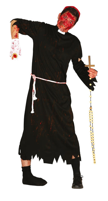 Costume d'Halloween Zombie Homme Prêtre L