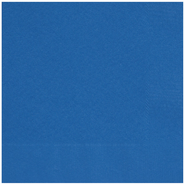 Serviettes de table bleues 2 couches 25cm 20pcs