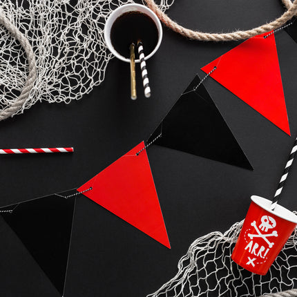 Pailles en papier noir 19.5cm 10pcs