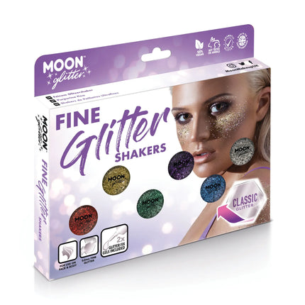 Moon Glitter Classic Fine Glitter Shakers Argent 5g