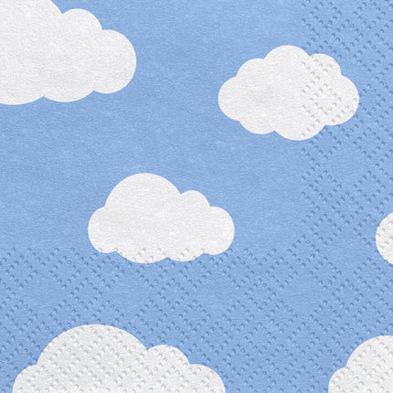 Serviettes de table Nuages 33cm 20pcs
