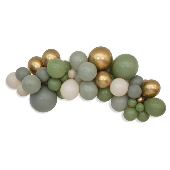 Kit de ballons de baudruche DIY Vert feuillage