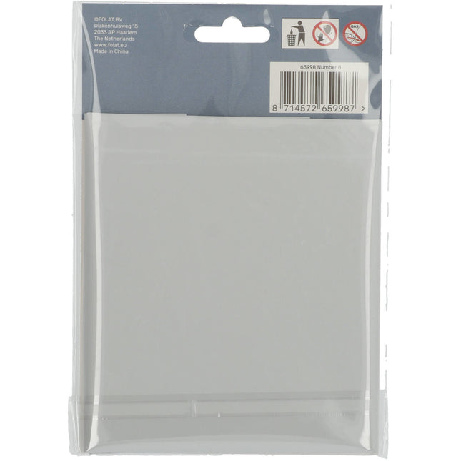 Ballon de baudruche Figure 8 Blanc mat XL 86cm vide