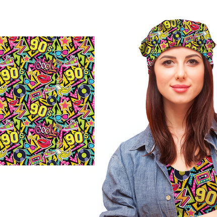 Foulard coloré des années 90