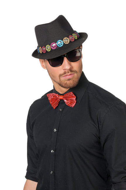 Paillettes à nœud rouge