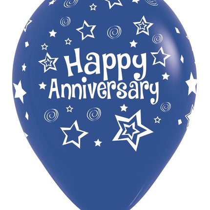 Ballons Happy Anniversary Mix 30cm 25pcs