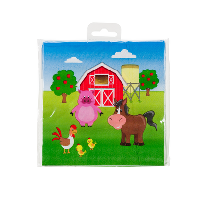 Serviettes de table de la ferme 33cm 16pcs