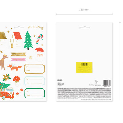 Autocollants pour cadeaux de Noël