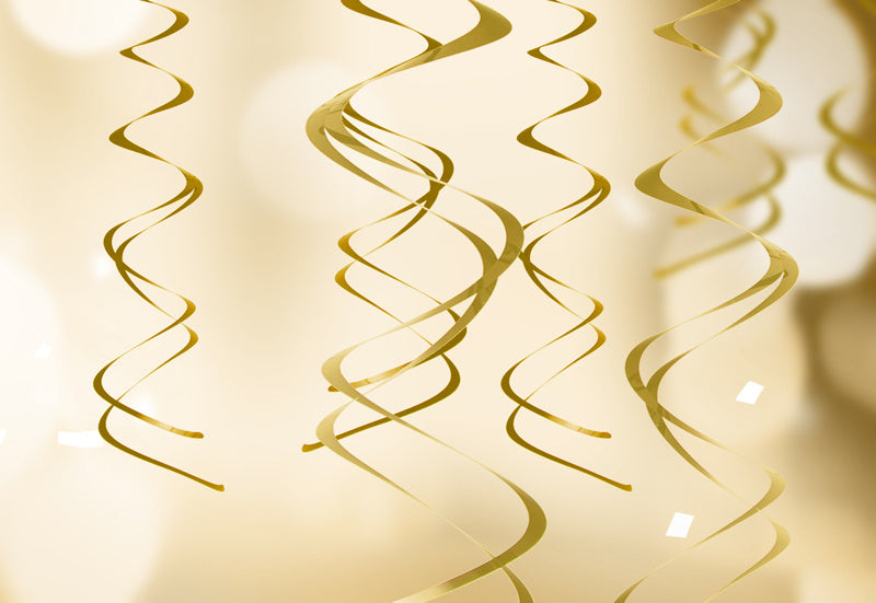 Décoration suspendue or 5 pièces