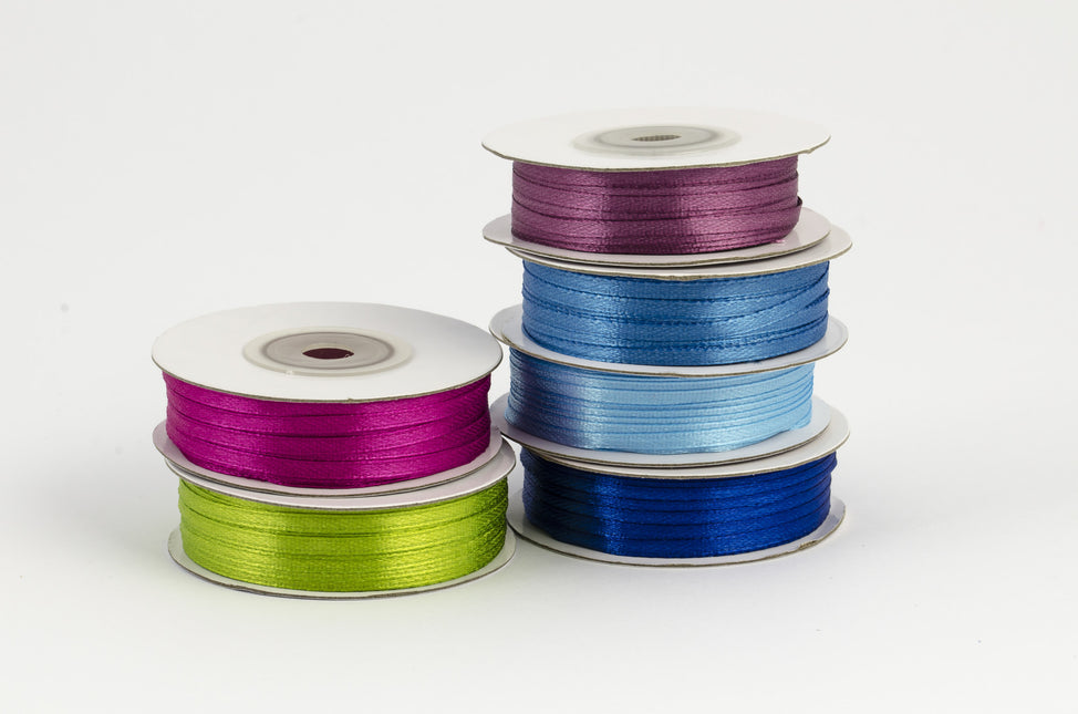 Ruban de satin bleu clair 3mm 50m