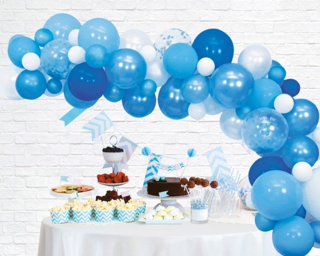 Arche de ballons fait maison set bleu 4m