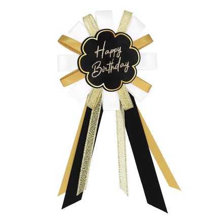 Rosette Happy Birthday 7.5cm