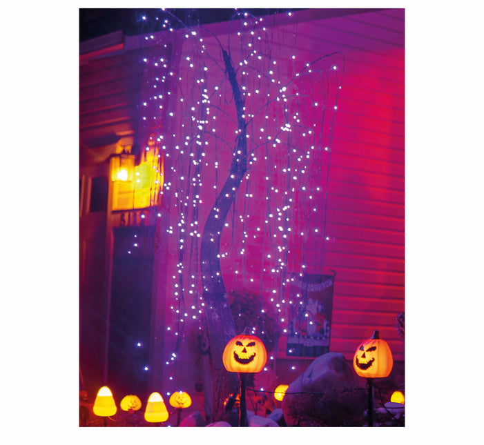 Guirlande LED Halloween Lilas 144 lumières