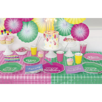 Garnitures de cupcake colorées Pom Pom & Glands 8pcs