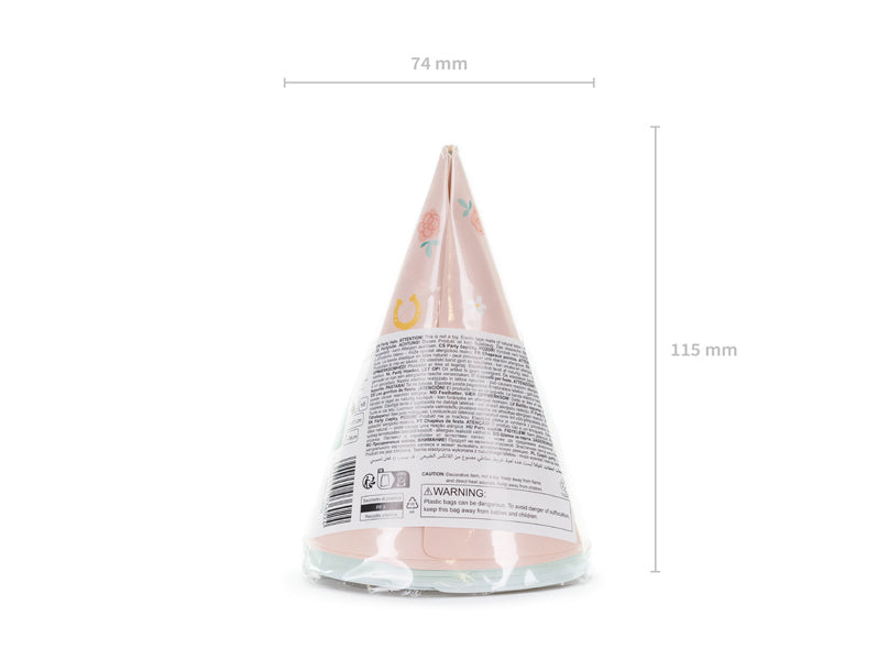 Chapeaux de fête pour chevaux 16cm 6pcs